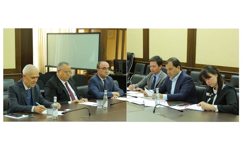 L’Ambassadeur S.E.M. Boumédiène GUENNAD, rencontre M. Davron VAHABOV, Président de la Chambre de Commerce et de l’industrie de la République d’Ouzbékistan.