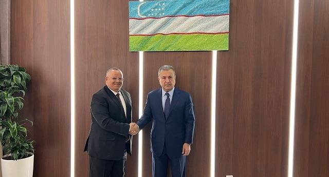M. Boumédiène GUENNAD, Ambassadeur d’Algérie, rencontre M. Sadyk Safaev, Premier Vice-Président du Sénat, Recteur de l’Université de l’Economie Mondiale et de la Diplomatie de Tachkent (Ouzbékistan).